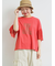 [接触冷感]袖メッシュプリントTシャツ