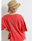 [接触冷感]袖メッシュプリントTシャツ