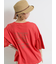 [接触冷感]袖メッシュプリントTシャツ