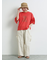 [接触冷感]袖メッシュプリントTシャツ