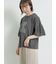 [接触冷感]袖メッシュプリントTシャツ