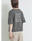 [接触冷感]袖メッシュプリントTシャツ