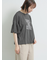 [接触冷感]袖メッシュプリントTシャツ