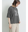 [接触冷感]袖メッシュプリントTシャツ
