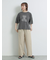 [接触冷感]袖メッシュプリントTシャツ