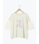 [接触冷感]袖メッシュプリントTシャツ