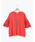 [接触冷感]袖メッシュプリントTシャツ