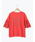 [接触冷感]袖メッシュプリントTシャツ