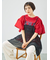 [接触冷感]フレアスリーブチュニックTシャツ