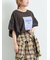 [接触冷感]フレアスリーブチュニックTシャツ