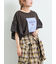 [接触冷感]フレアスリーブチュニックTシャツ