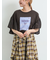 [接触冷感]フレアスリーブチュニックTシャツ