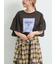 [接触冷感]フレアスリーブチュニックTシャツ