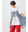 [接触冷感]フレアスリーブチュニックTシャツ