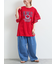 [接触冷感]フレアスリーブチュニックTシャツ