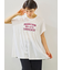 [接触冷感]シャーリングロゴプリントTシャツ