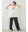 [接触冷感]シャーリングロゴプリントTシャツ