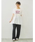 [接触冷感]シャーリングロゴプリントTシャツ
