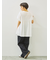 [接触冷感]シャーリングロゴプリントTシャツ