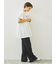 [接触冷感]シャーリングロゴプリントTシャツ