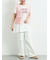 [接触冷感]シャーリングロゴプリントTシャツ