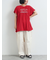 [接触冷感]シャーリングロゴプリントTシャツ