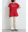 [接触冷感]シャーリングロゴプリントTシャツ