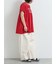 [接触冷感]シャーリングロゴプリントTシャツ