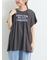 [接触冷感]シャーリングロゴプリントTシャツ