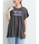 [接触冷感]シャーリングロゴプリントTシャツ