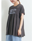 [接触冷感]シャーリングロゴプリントTシャツ