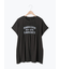 [接触冷感]シャーリングロゴプリントTシャツ