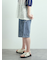 デニム/ツイルペインターハーフパンツ