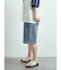 デニム/ツイルペインターハーフパンツ