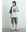 デニム/ツイルペインターハーフパンツ