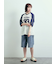 デニム/ツイルペインターハーフパンツ
