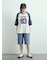デニム/ツイルペインターハーフパンツ