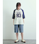 デニム/ツイルペインターハーフパンツ