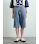 デニム/ツイルペインターハーフパンツ