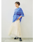 [接触冷感]編み上げラインTシャツ