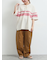[接触冷感]編み上げラインTシャツ