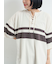 [接触冷感]編み上げラインTシャツ