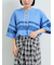 [接触冷感]編み上げラインTシャツ