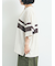 [接触冷感]編み上げラインTシャツ