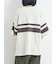 [接触冷感]編み上げラインTシャツ