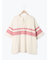 [接触冷感]編み上げラインTシャツ