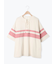 [接触冷感]編み上げラインTシャツ