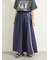 ナイロンサイドラインギャザースカート