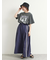 ナイロンサイドラインギャザースカート