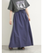 ナイロンサイドラインギャザースカート